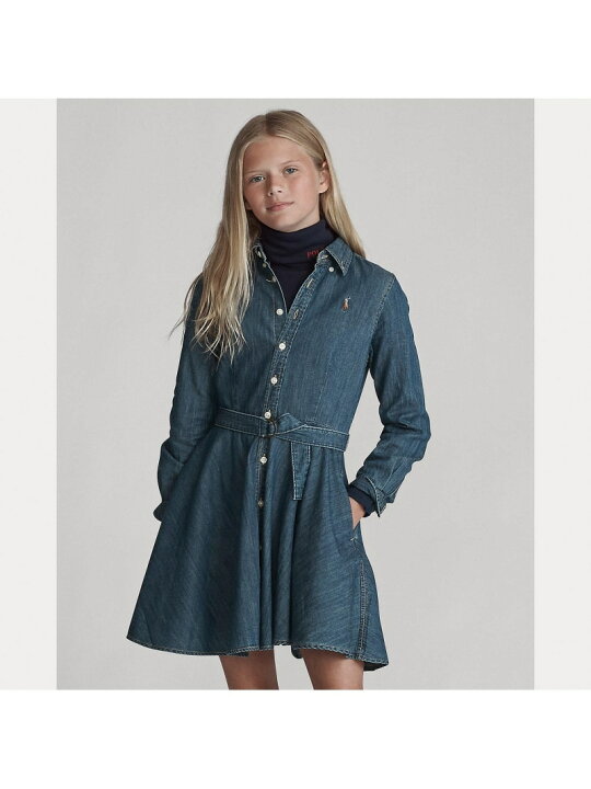 楽天市場】POLO RALPH LAUREN (ガールズ 7才~16才)ベルテッド コットン 