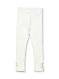 SLAP SLIP 裾ハートくりぬきレギンス(80~130cm) ベベ オンライン ストア 靴下・レッグウェア レギンス・スパッツ ホワイト グレー パープル