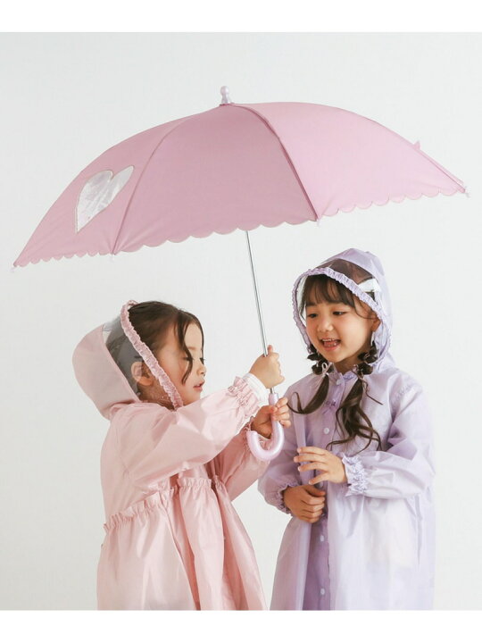 楽天市場】SLAP SLIP くりぬきハート窓付スカラップ縁傘(45~50cm) ベベ 