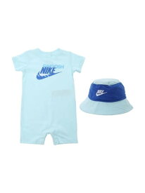 NIKE ベビー(12-24M) セット商品 NIKE(ナイキ) NKB B NSW PE ROMPER BKT HAT SE ルーキーユーエスエー トップス その他のトップス ブラック ブルー