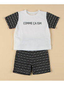 COMME CA ISM 半袖Tシャツ・ハーフパンツの入った1歳~2歳対応男の子用ギフトセット コムサイズム マタニティウェア・ベビー用品 その他のベビーグッズ ブラック ホワイト