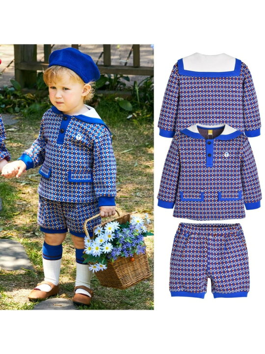 楽天市場】【SALE／70%OFF】moimoln 【セットアップ】レトロ柄トップス 