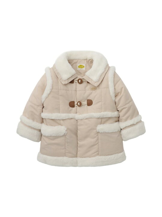 楽天市場】【SALE／40%OFF】moimoln フェイクファー切替パデットコート 