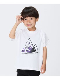 SHIPS Colors 【SHIPS Colors KIDS別注】FIRST DOWN:プリントTEE(100~150cm) シップス トップス カットソー・Tシャツ ホワイト グレー ネイビー