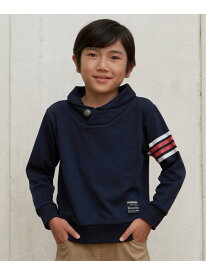 【SALE／30%OFF】ikka コンチョボタンショール襟トレーナー 2(120~160cm) イッカ トップス カットソー・Tシャツ ネイビー ベージュ【RBA_E】