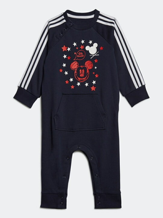 楽天市場 Sale 50 Off Adidas Sports Performance ミッキーマウス ロンパース Mickey Mouse Onesie アディダス キッズ 子供用 アディダス マタニティー ベビー ロンパース カバーオール グレー ネイビー Rba E Rakuten Fashion Kids
