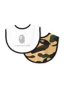 A BATHING APE 1ST CAMO YEL BIB GIFT SET ア ベイシング エイプ マタニティウェア・ベビー用品 ベビーギフト イエロー【送料無料】