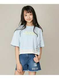 SISTER JENNI チェーン付きショート丈Tシャツ ジェニィオンラインショップ トップス カットソー・Tシャツ ブルー ブラック グリーン