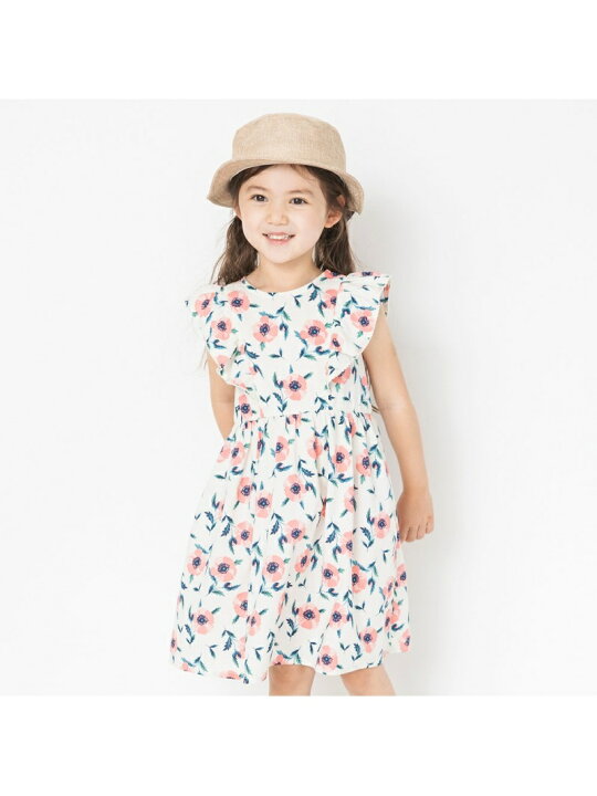 楽天市場 Sale 21 Off Branshes プチプラ 花柄ワンピース ブランシェス ワンピース シャツワンピース ホワイト パープル Rba E Rakuten Fashion Kids