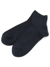 pom ponette junior 【卒服】10cm丈リブロゴ刺しゅうソックス ナルミヤオンライン ファッション雑貨 その他のファッション雑貨 ネイビー