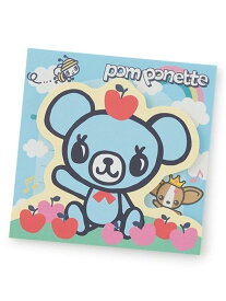 pom ponette junior ミントくん ダイカットメモパッド ナルミヤオンライン ファッション雑貨 その他のファッション雑貨 ブルー