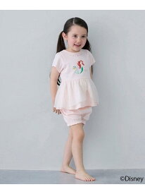 【SALE／30%OFF】petit main 【Disney】ペプラムパジャマ ナルミヤオンライン インナー・ルームウェア パジャマ ピンク ホワイト パープル ブルー【RBA_E】