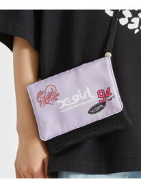 X-girl Stages MIXロゴメッシュ移動ポケット ナルミヤオンライン 財布・ポーチ・ケース ポーチ パープル