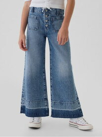 【SALE／30%OFF】GAP (K)ハイライズ ストライド ワイド アンクルデニム (キッズ) ギャップ パンツ ジーンズ・デニムパンツ ブルー【RBA_E】【送料無料】