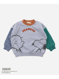 PEANUTS ピーナッツ / 裏毛トレーナー チルツー トップス スウェット・トレーナー レッド ベージュ ブルー