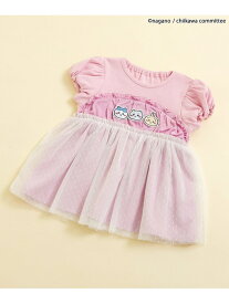【SALE／60%OFF】apres les cours 【アニメちいかわ】チュールドッキングトップス エフオーオンラインストア トップス カットソー・Tシャツ ブルー ピンク【RBA_E】