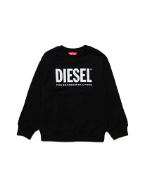 DIESEL キッズ クルーネック スウェット ロゴ ディーゼル トップス スウェット・トレーナー ブラック グレー グリーン ブルー ピンク レッド【送料無料】