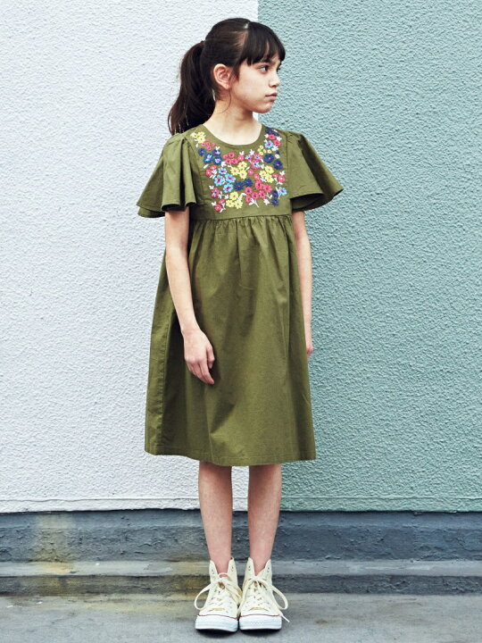 楽天市場 Sale 40 Off United Arrows Green Label Relaxing ジュニア 刺しゅうワンピース ユナイテッドアローズ グリーンレーベルリラクシング ワンピース シャツワンピース カーキ ブルー Rba E Rakuten Fashion Kids
