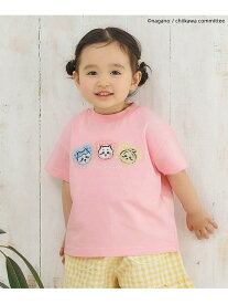 【SALE／20%OFF】apres les cours 【アニメちいかわ】アソートTシャツ エフオーオンラインストア トップス カットソー・Tシャツ ピンク グリーン ホワイト【RBA_E】