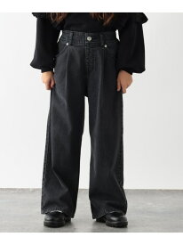 【SALE／40%OFF】GLOBAL WORK (K)サスツキワイドデニムパンツ グローバルワーク パンツ ジーンズ・デニムパンツ グレー ブルー ネイビー【RBA_E】