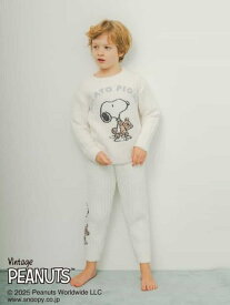 【SALE／30%OFF】gelato pique 【PEANUTS】【ONLINE限定カラーあり】【KIDS】SNOOPY×BEAR ジャガードロングパンツ ジェラートピケ パンツ その他のパンツ ピンク ホワイト ネイビー【RBA_E】【送料無料】