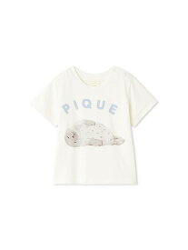 【SALE／30%OFF】gelato pique 【BABY】【接触冷感】あざらしワンポイントTシャツ ジェラートピケ トップス カットソー・Tシャツ ピンク ホワイト【RBA_E】