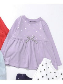 【SALE／41%OFF】apres les cours ペプラム長袖Tシャツ｜7days Style エフオーオンラインストア トップス カットソー・Tシャツ グリーン パープル レッド ブルー ホワイト【RBA_E】