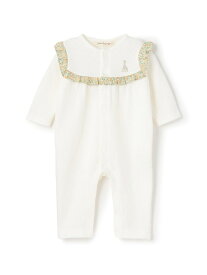 Sophie la girafe 小花柄カバーオール ナルミヤオンライン マタニティウェア・ベビー用品 ロンパース・カバーオール ピンク ホワイト【送料無料】