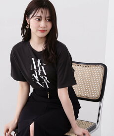 PROPORTION BODY DRESSING 《EDIT COLOGNE》ロゴTシャツ WEB限定 プロポーションボディドレッシング トップス カットソー・Tシャツ ホワイト グレー【送料無料】