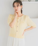 【SALE／10%OFF】mysty woman サマーツイードライクカーディガンSS ミスティウーマン トップス カーディ…
