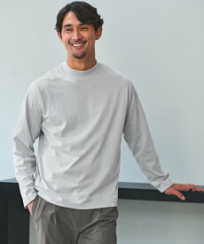 UNITED ARROWS green label relaxing 【WEB限定】JUST fit デイリーモック 長袖 Tシャツ -吸水速乾・抗菌- ユナイテッドアローズ グリーンレーベルリラクシング トップス カットソー・Tシャツ ホワイト ブラック グレー ネイビー