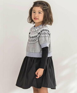 �ySALE�^50%OFF�zBeBe Petits Pois Vert �y�X�܌���z�m���f�B�b�N�ؑ֒��������s�[�X(95~150cm) �x�x �I�����C�� �X�g�A �����s�[�X�E�h���X �����s�[�X �u���E�� �O���[