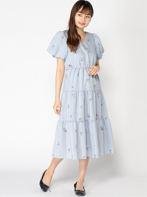 Axes Femme W ストライプ刺繍ティアードop Rakuten Fashion 楽天ファッション 旧楽天ブランドアベニュー Dc6001