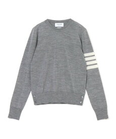 THOM BROWNE ＜公式＞ RELAXED FIT PULLOVER W/4 BAR トムブラウン トップス ニット グレー ネイビー【送料無料】