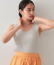 【SALE／20%OFF】OPAQUE.CLIP ラメニットタンクトップ【洗濯機洗い可/抗ピル】 オペークドットクリップ トップス アン…