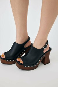 �ySALE�^30%OFF�zMOUSSY �yViVi�f�ځzPLATFORM WOOD �T���_�� �}�E�W�[ �V���[�Y�E�C �T���_�� �u���E�� �u���b�N�y���������z