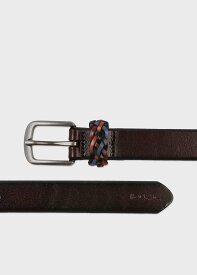 Paul Smith マルチカラーメッシュ レザーベルト ポール・スミス ファッション雑貨 ベルト ブラック【送料無料】