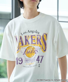 【SALE／40%OFF】coen NBA別注ヴィンテージライクプリントTシャツ コーエン トップス カットソー・Tシャツ パープル ホワイト グレー ブラック グリーン ネイビー