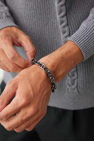 AZUL BY MOUSSY ANCHOR CHAIN BRACELET アズールバイマウジー アクセサリー・腕時計 ブレスレット・バングル ブラック ゴールド