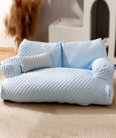 【SALE／70%OFF】aimoha home aimoha home/涼しい ポコポコペットソファー アイモハ ペット用品 ペット用ベッド・マット・クッション パープル ブルー
