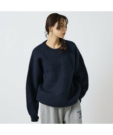 【SALE／40%OFF】ABAHOUSE LASTWORD 【LUCEBER/ルースバー 】MIDDLE GAUGE KNIT SWEATE アバハウス トップス ニット イエロー ネイビー【送料無料】