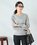 【SALE／40%OFF】a.v.v 【洗える】Vネックパフスリーブスプリングニット アー・ヴェ・ヴェ トップス ニッ…