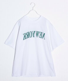 FREDYMAC 【FREDYMAC/フレディマック】NEWYORK ロゴプリントTシャツ マックT フレディ アンド グロスター トップス カットソー・Tシャツ ホワイト ネイビー