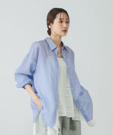 GLOBAL WORK シルキータッチシアーシャツ長袖/636668 グローバルワーク トップス シャツ・ブラウス ブラウン ブラック ホワイト イエロー【送料無料】