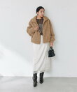 スタンドZIPボアブルゾン