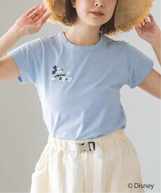 【SALE／30%OFF】U by SPICK&SPAN Mickey&Minnie/コンパクトT ユーバイスピックアンドスパン トップス カットソー・Tシャツ ホワイト【送料無料】