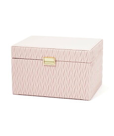 Francfranc エンボス ジュエリーボックス L ピンク フランフラン インテリア・生活雑貨 収納用品・棚・ラック ピンク【送料無料】
