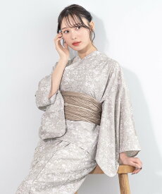 SOUBIEN 浴衣3点セット レディース 2way(上着+ワンピース+帯) ソウビエン 着物・浴衣・和装小物 浴衣 ピンク グレー ホワイト【送料無料】