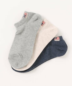 【SALE／3%OFF】Healthknit Healthknit/3足セット 柄 デザインくるぶしソックス セットアップセブン 靴下・レッグウェア 靴下