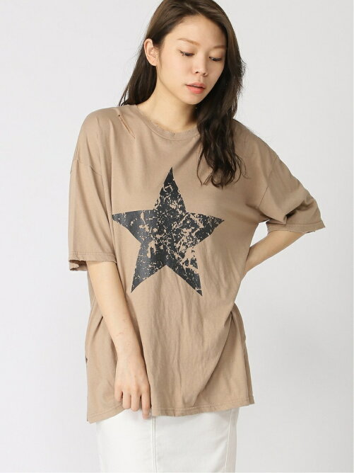 Anap Anap 星プリントダメージtシャツ Rakuten Fashion 楽天ファッション 旧楽天ブランドアベニュー Ay6007